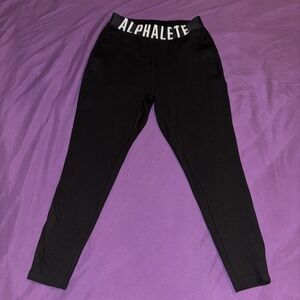 Alphalete Black Legging Joggers Size Women Small‎